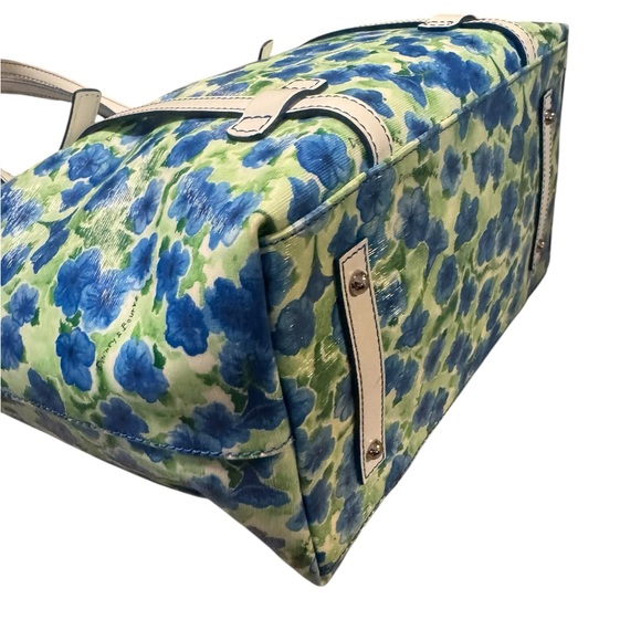 Dooney & Bourke Petunia Blue Floral Tote Bag - Picture 6 of 8